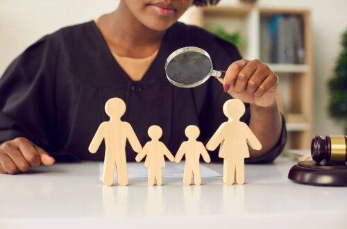 judge observing family